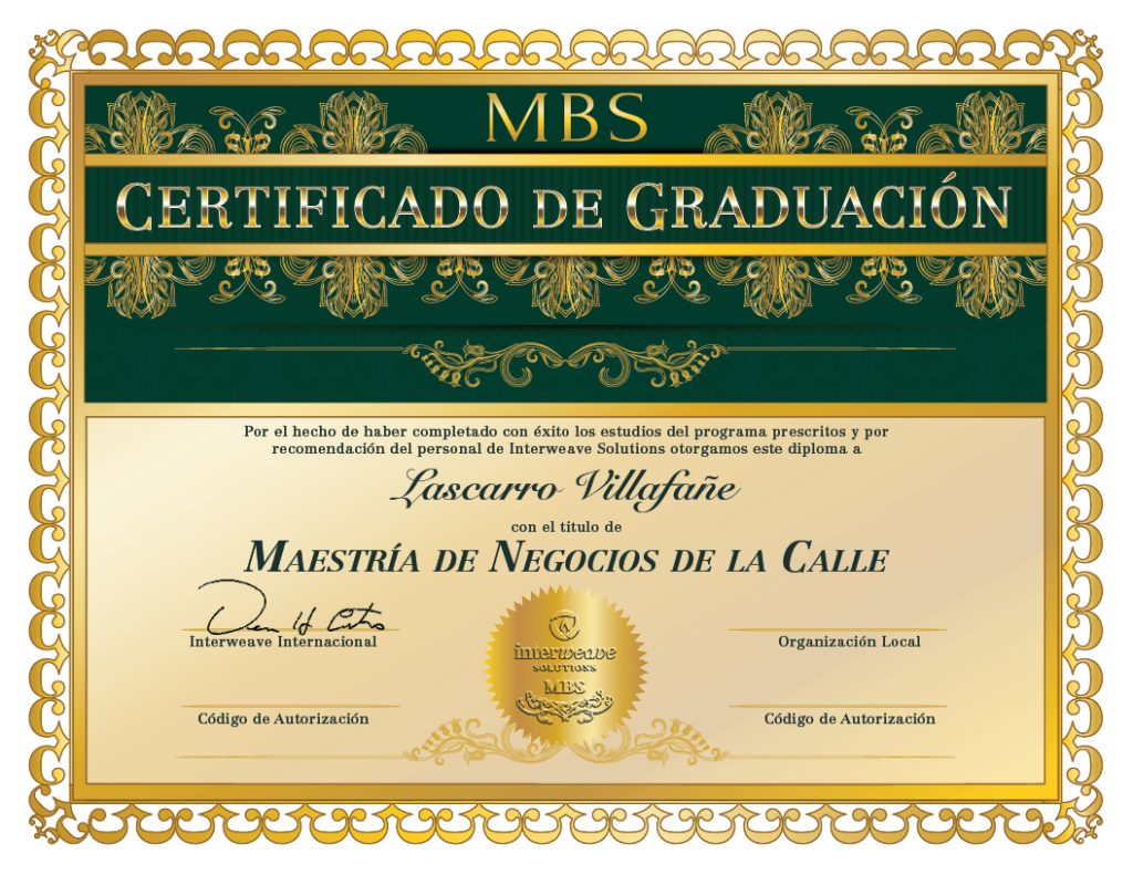 Maestría de los negocios en la calle (MBS)